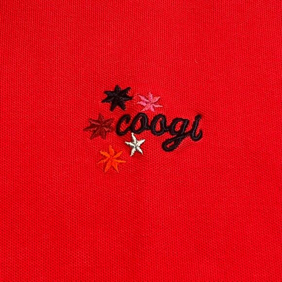 Coogi Polo Mens 4X Red Embroidered Retro Preppy Golf Short Sleeve Hip Hop Shirt - Picture 9 of 13